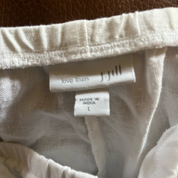 J. Jill Ivory Linen Pants - Picture 5 of 5